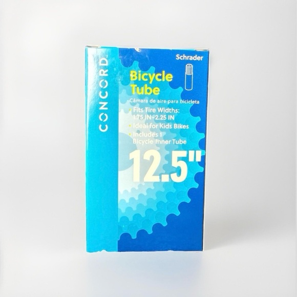 concord Other - Bicycle Inner Tube 12.5 Ideal For Kids Bikes Fits Tire Widths 1.75 in - 2.25 In